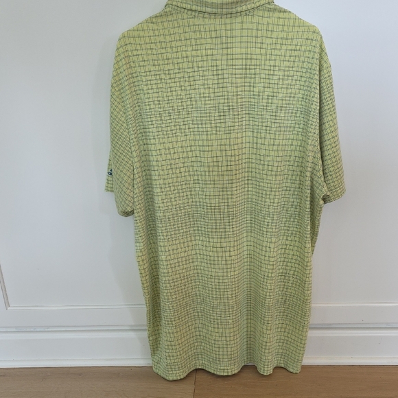 Adidas Green Polo Shirt with Checkered Design - Picture 4 of 4